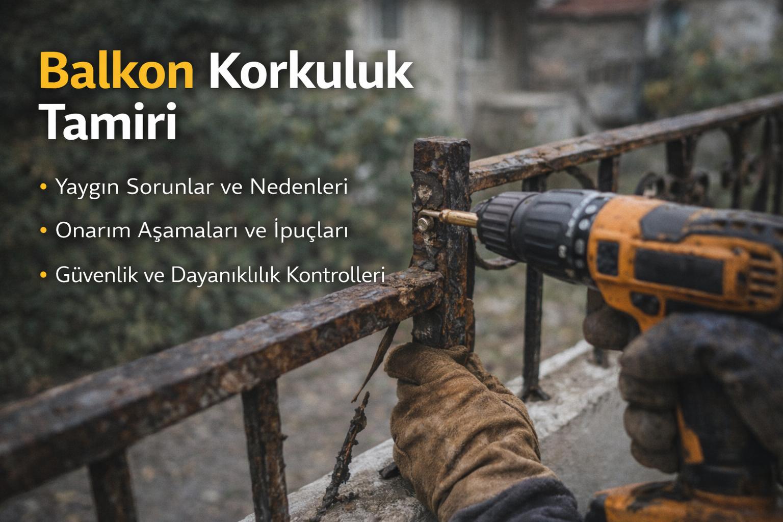 Balkon Korkuluk Tamiri