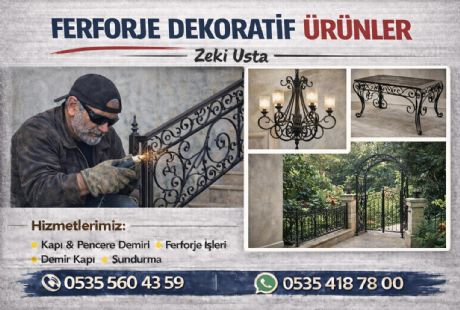 Ferforje Dekoratif Ürünler